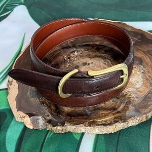 Coach brand brown leather with bronze back